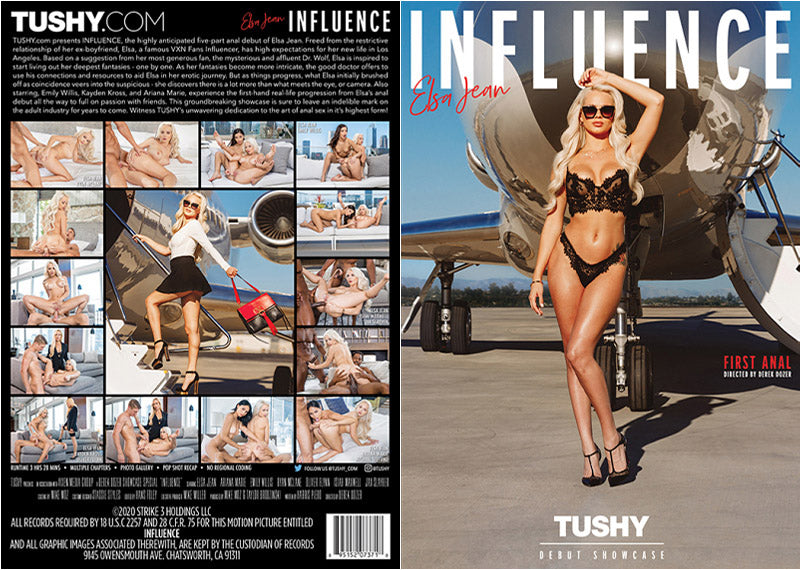 Influence: Elsa Jean - Tushy Adult DVD (Free Shipping)