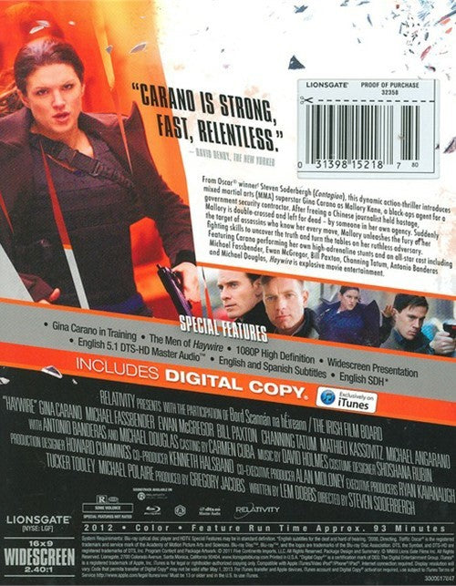 Haywire Blu-ray + Digital Copy (Free Shipping)