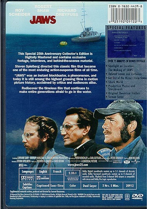 Jaws: 25th Anniversary Collector's Edition DVD (Widescreen) (Free Shipping)