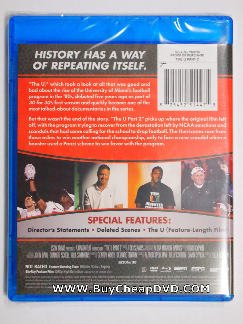 The U Part 2 Blu-ray + DVD (2-Disc Set) (Free Shipping)