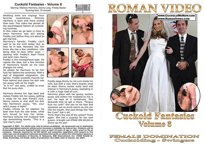 Cuckold Fantasies 8 - Roman Video Adult DVD (Free Shipping)