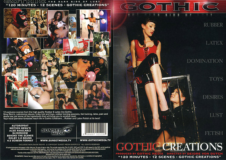 Gothic Creations - Gothic Fetish Adult DVD (Free Shipping)