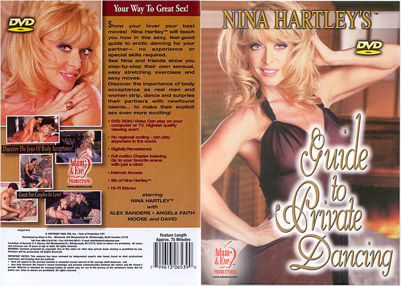 Nina Hartley's Guide To Private Dancing - Adam & Eve Adult DVD (Free Shipping)