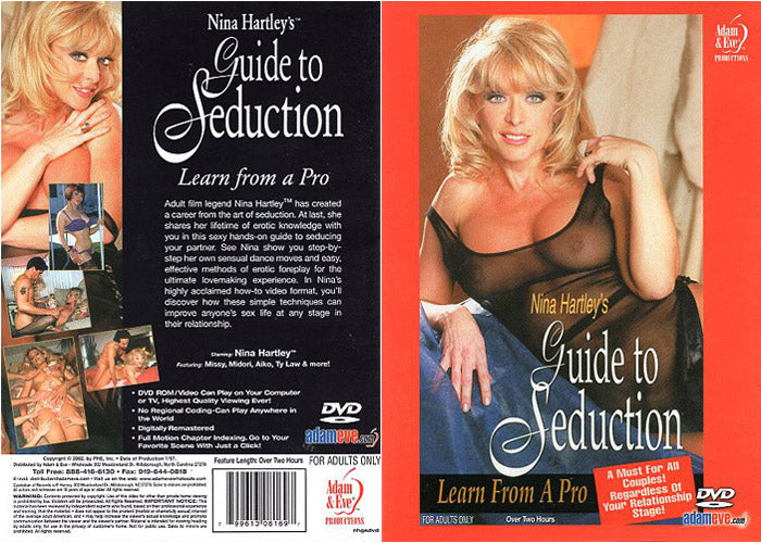 Nina Hartley's Guide To Seduction - Adam & Eve Adult DVD (Free Shipping)