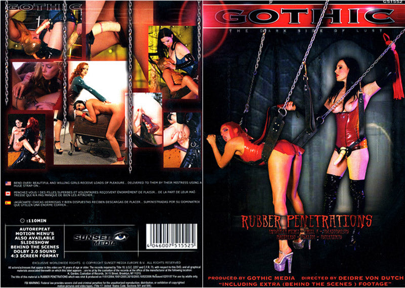 Rubber Penetrations - Gothic Fetish Adult DVD (Free Shipping)