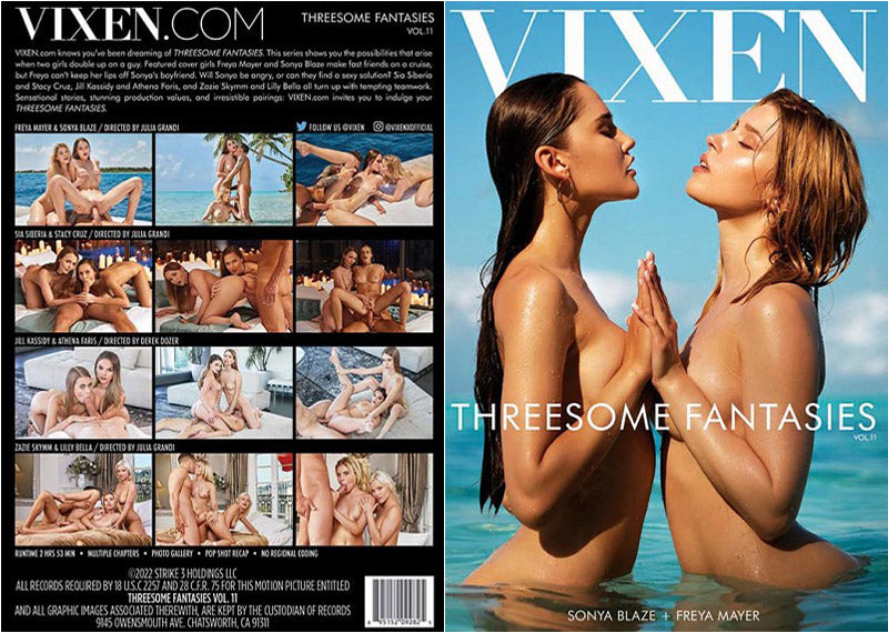 Threesome Fantasies 11 - Vixen Adult DVD (Free Shipping)