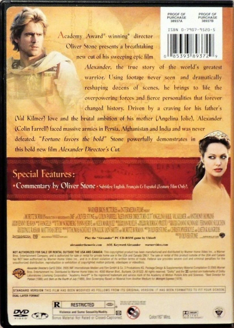Alexander - Director's Cut DVD (Fullscreen Edition) (Free Shipping)