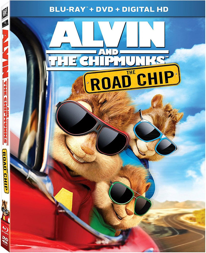 Alvin And The Chipmunks - The Road Chip Blu-ray + DVD+ Digital HD (Free Shipping)