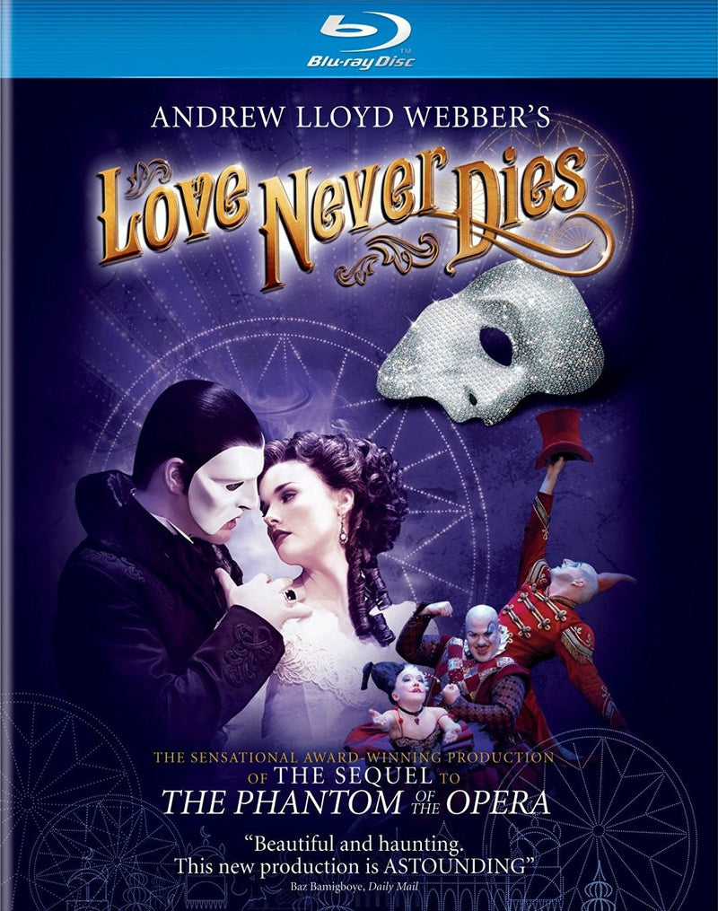 Andrew Lloyd Webber's Love Never Dies Blu-Ray (Free Shipping)