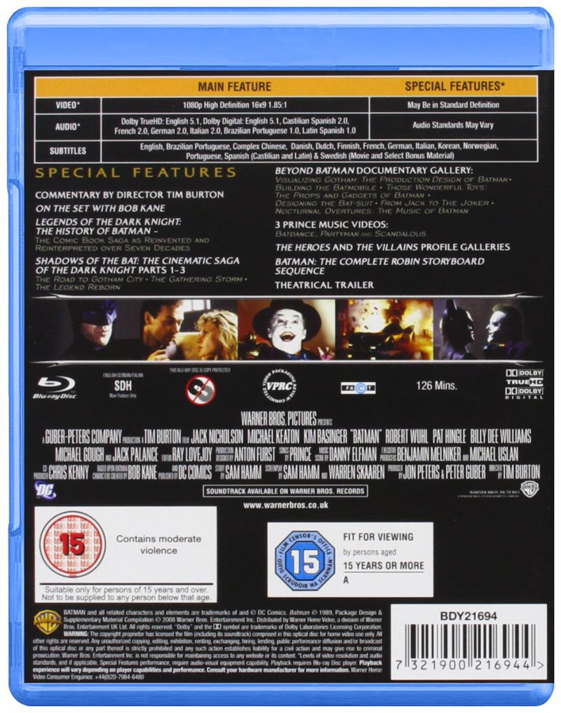 Batman Blu-Ray (Free Shipping)