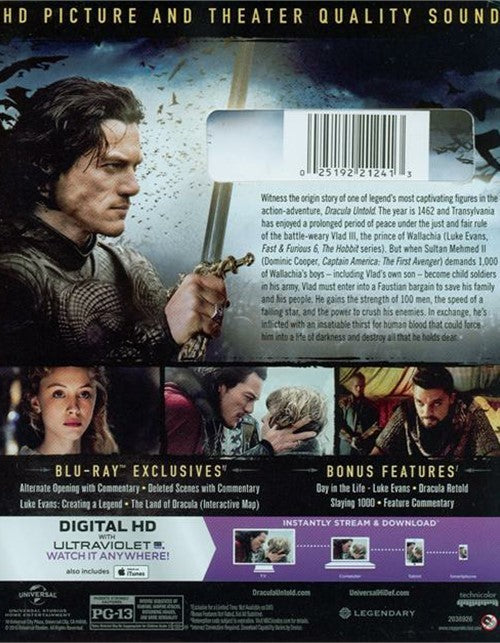 Dracula Untold Blu-ray + DVD + Digital HD (2-Disc Set) (Free Shipping)