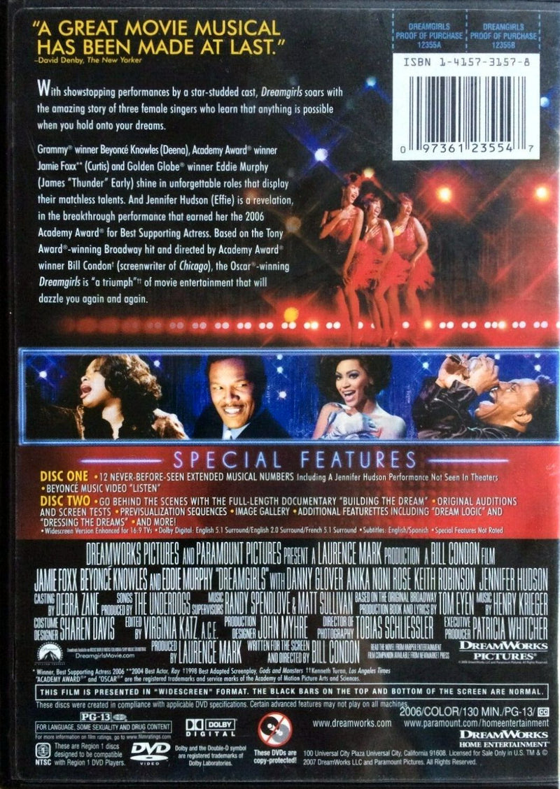 Dreamgirls DVD (2-Disc Showstopper Edition) (Free Shipping)