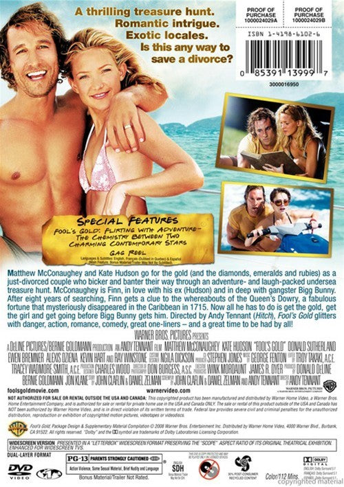 Fool's Gold DVD (Widescreen) (Free Shipping)
