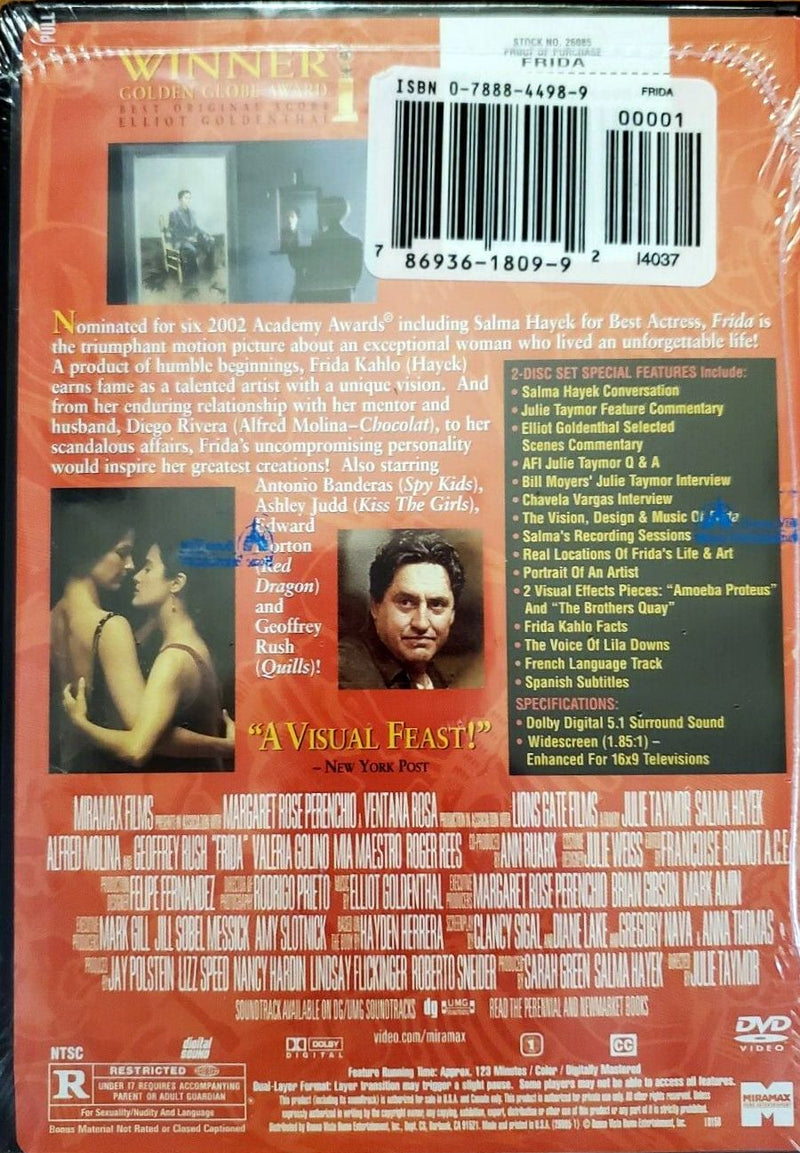 Frida DVD (Free Shipping)