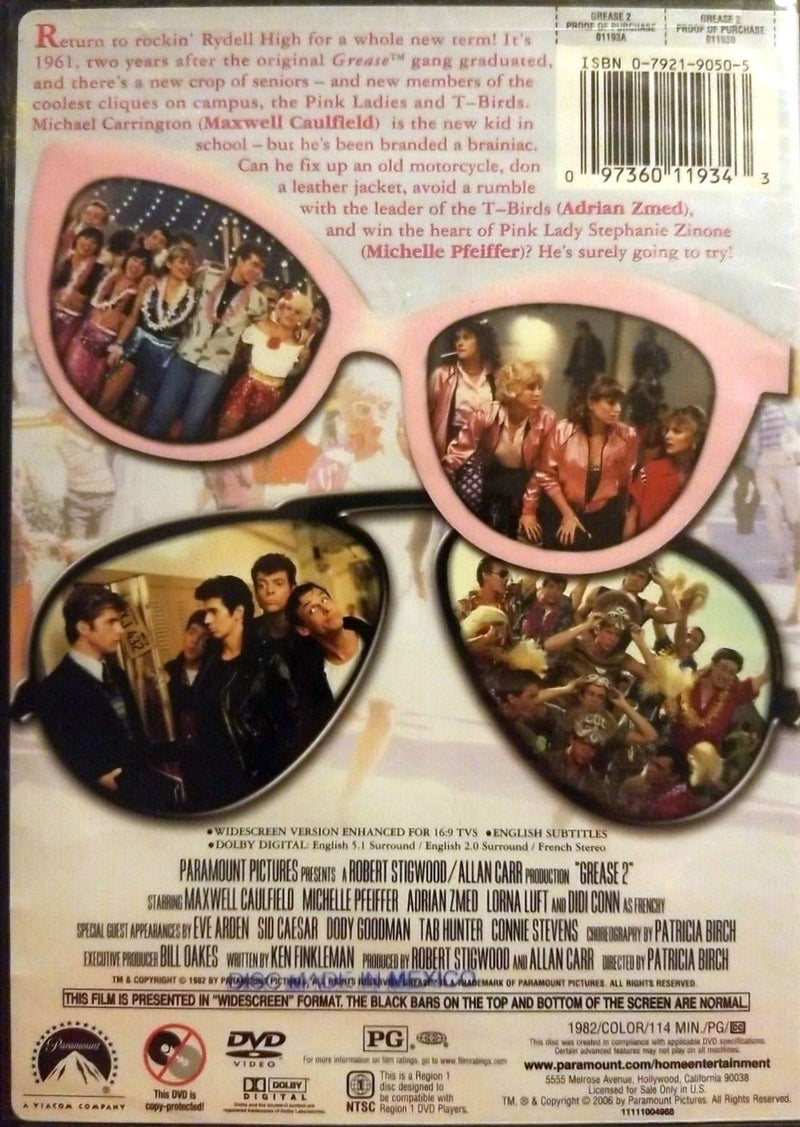 Grease 2 DVD (Free Shipping)