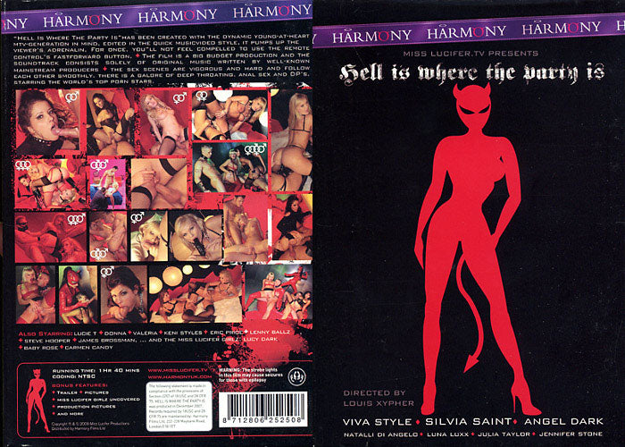 Hell Is Where The Party Is - Harmony Adult DVD (Free Shipping)