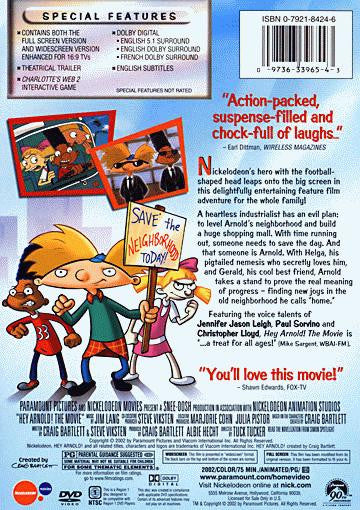 Hey Arnold ! The Movie DVD (Free Shipping)
