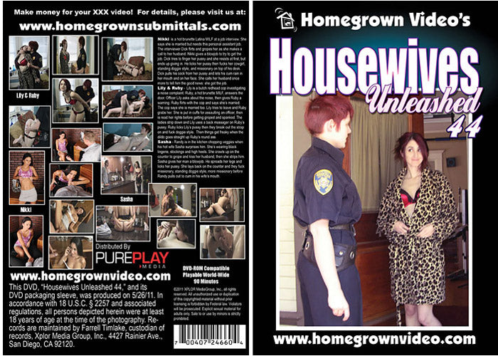 Housewives Unleashed 44 - Homegrown Amateur Adult DVD (Free Shipping)