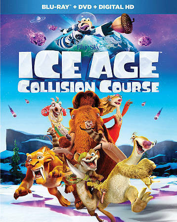 Ice Age: Collision Course Blu-ray + DVD + Digital HD 2-Disc Set (Free Shipping)