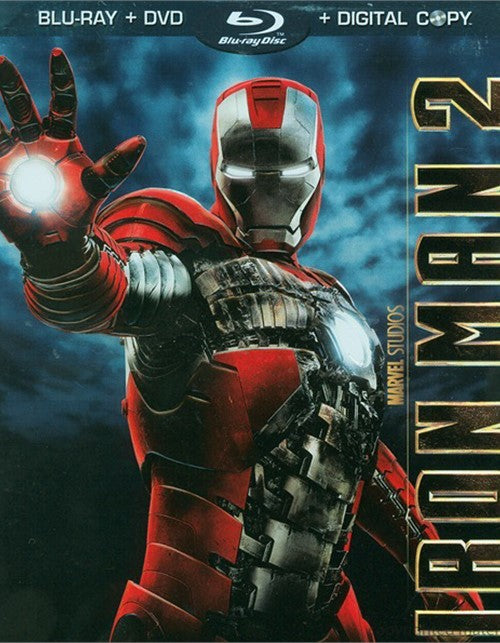 Iron Man 2 Blu-Ray + DVD + Digital Copy (3-Disc Set) (Free Shipping)