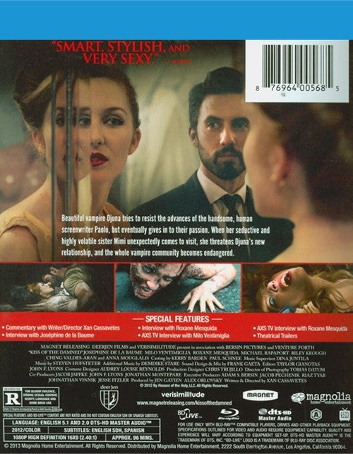 Kiss Of The Damned Blu-Ray (Free Shipping)