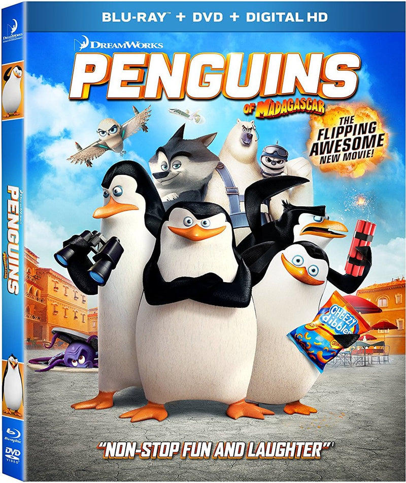 Penguins Of Madagascar Blu-Ray +DVD + Digital HD (2-Disc Set) (Free Shipping)
