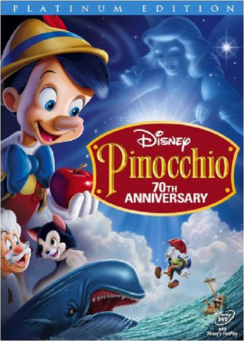 Pinocchio: 70th Anniversary DVD (2-Disc Platinum Edition) (Free Shipping)