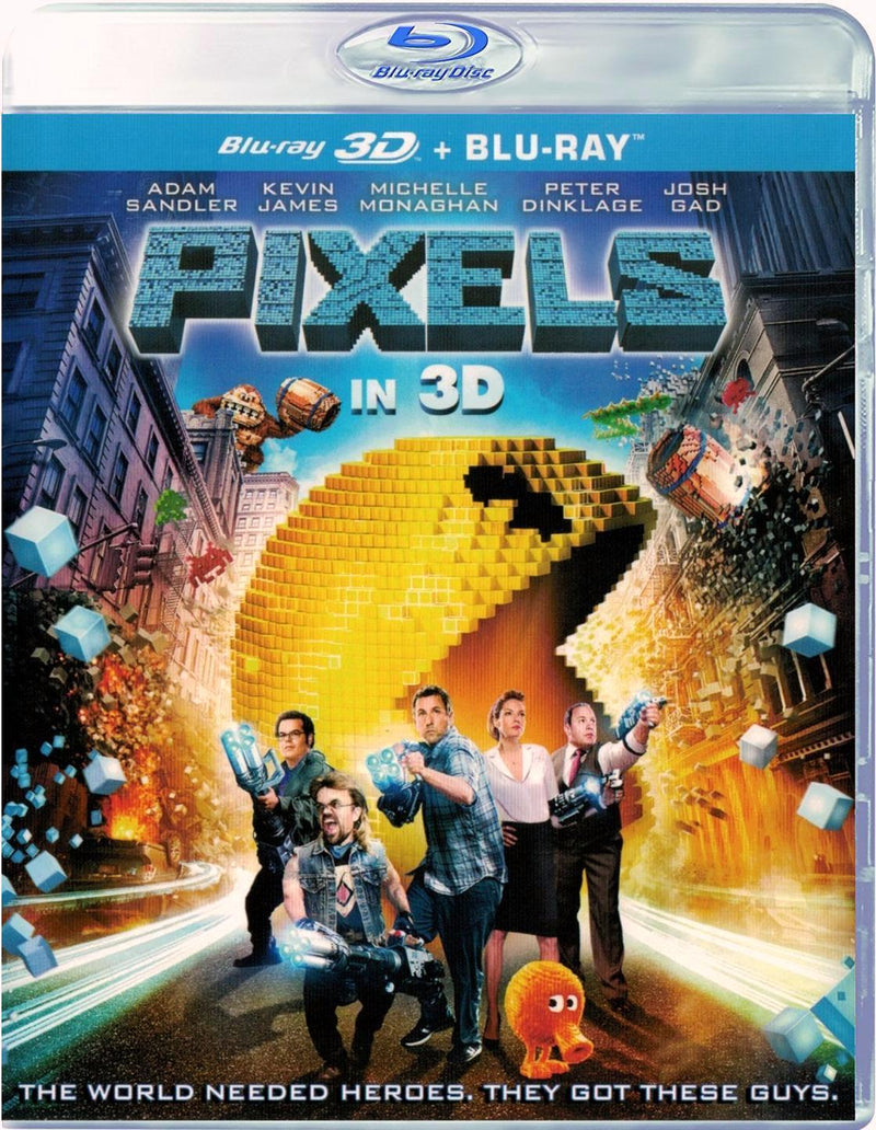 Pixels In 3D Blu-ray + DVD + UltraViolet (2-Disc Set) (Free Shipping)
