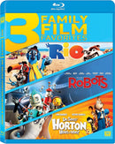 Rio / Robots / Horton Hears A Who - 3 Family Film Favorites Blu-Ray (Free Shipping)