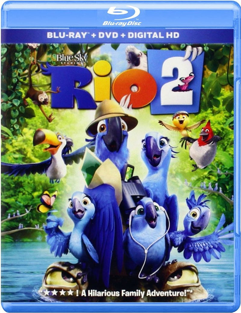Rio 2 Blu-Ray + DVD + Digital HD (2-Disc Set) (Free Shipping)