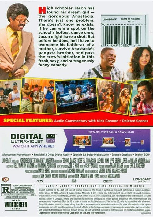 School Dance DVD + Digital UltraViolet (Free Shipping)