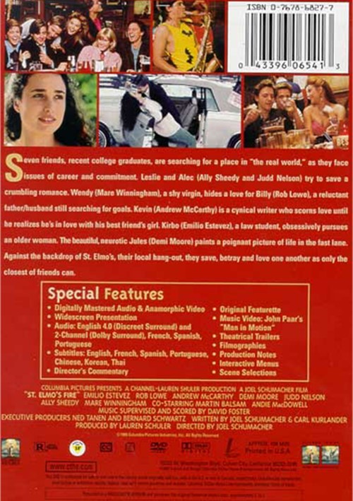 St. Elmo's Fire DVD (Free Shipping)