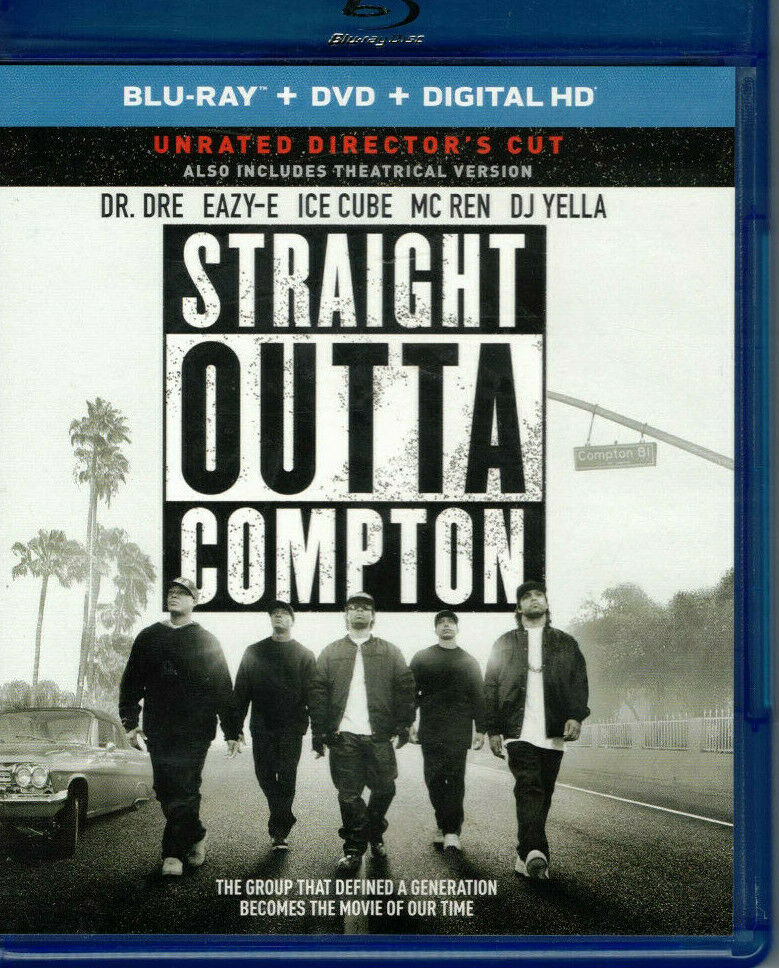Straight Outta Compton Blu-ray + DVD + Digital HD (2-Disc) (Free Shipping)
