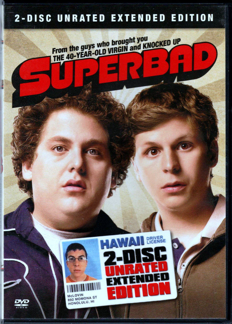 Superbad - 2 Disc Unrated Extended Edition DVD (Free Shipping)
