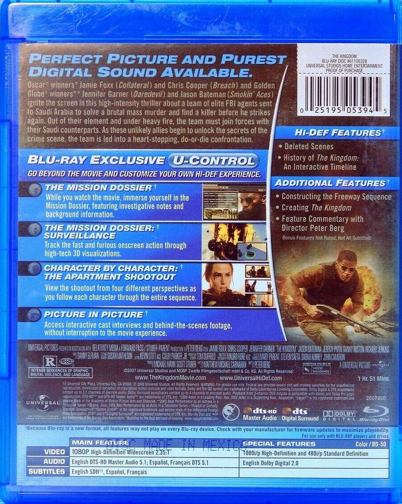 The Kingdom Blu-Ray (Free Shipping)