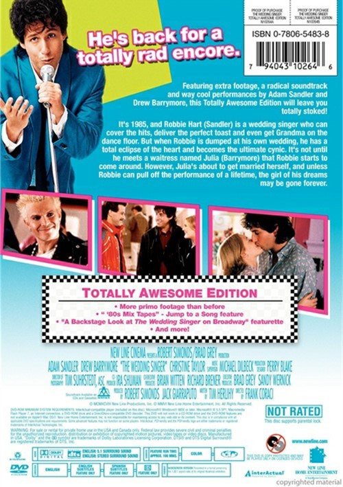 The Wedding Singer: Totally Awesome Edition DVD (Free Shipping)