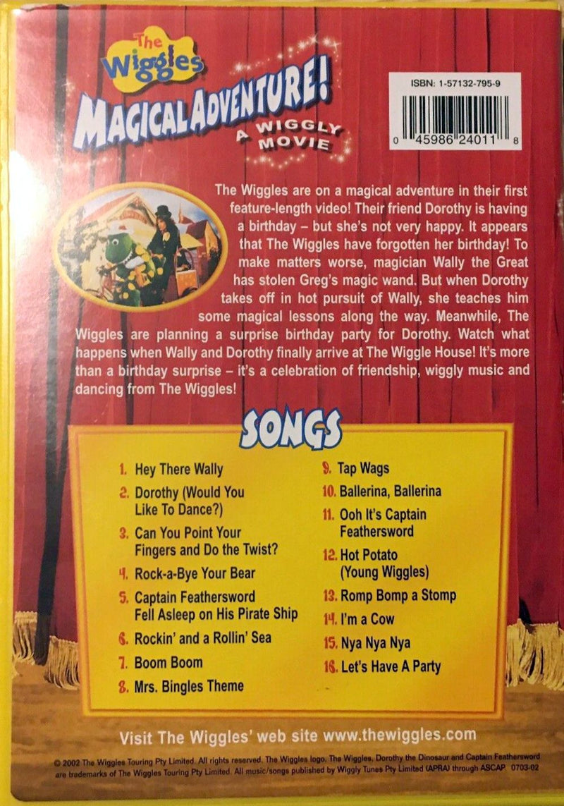 The Wiggles Magical Adventure DVD (Free Shipping)