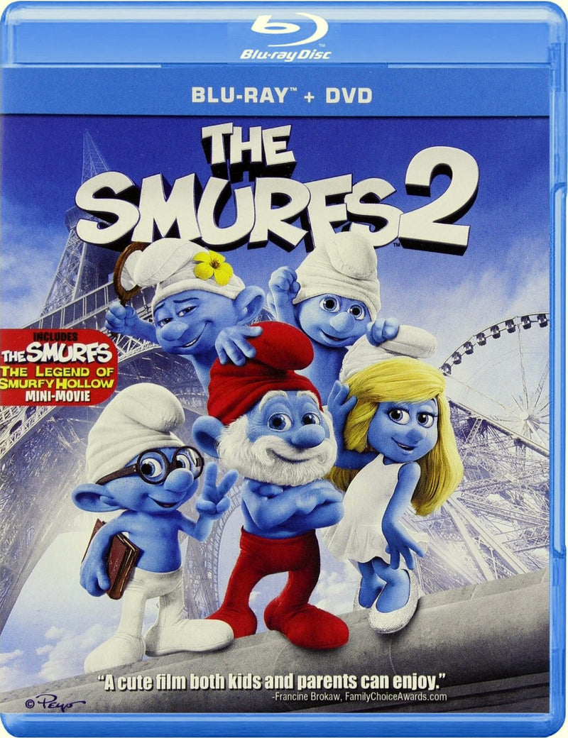 The Smurfs 2 Blu-Ray + DVD + UltraViolet (2-Disc Set) (Free Shipping)