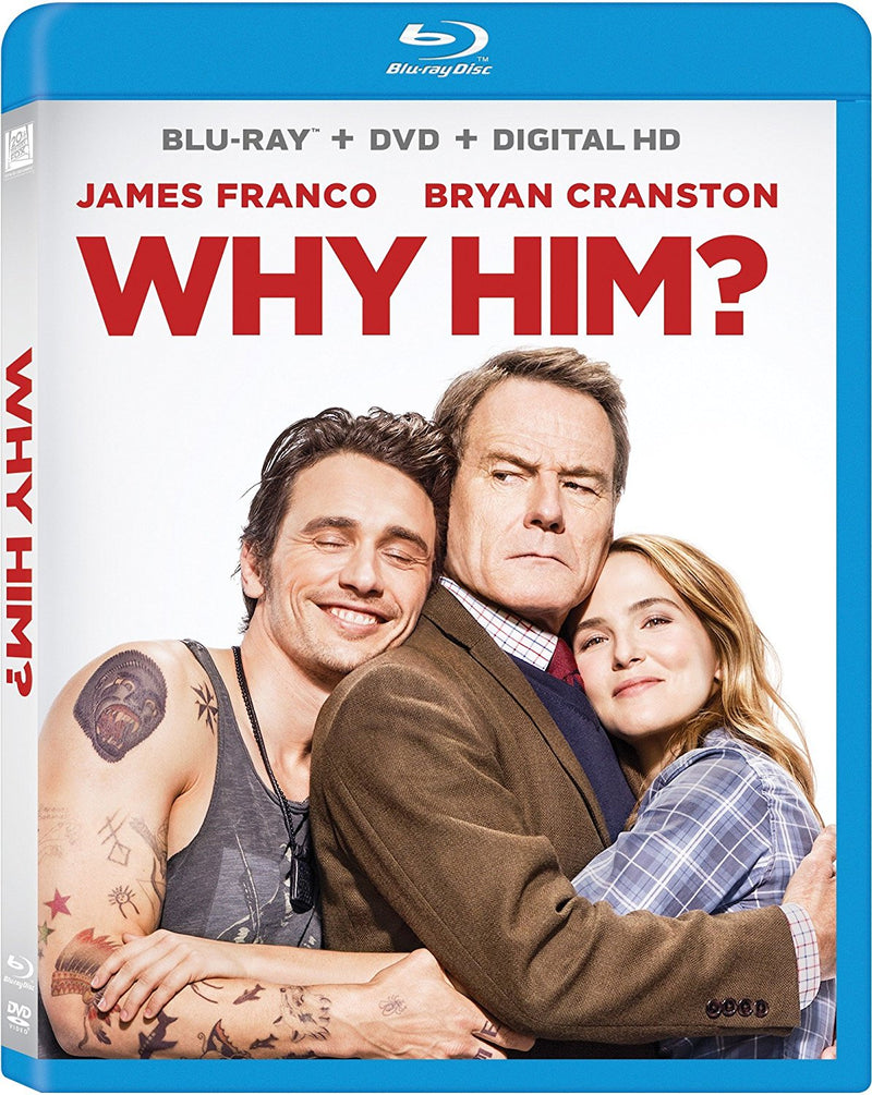 Why Him? Blu-Ray + DVD + Digital HD (2-Disc Set) (Free Shipping)