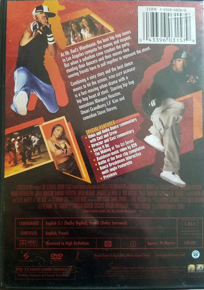 You Got Served DVD (Special Edition) (Free Shipping)