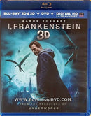 I, Frankenstein Blu-ray 3D & 2D + DVD + Digital Copy 2-Disc (Free Shipping)