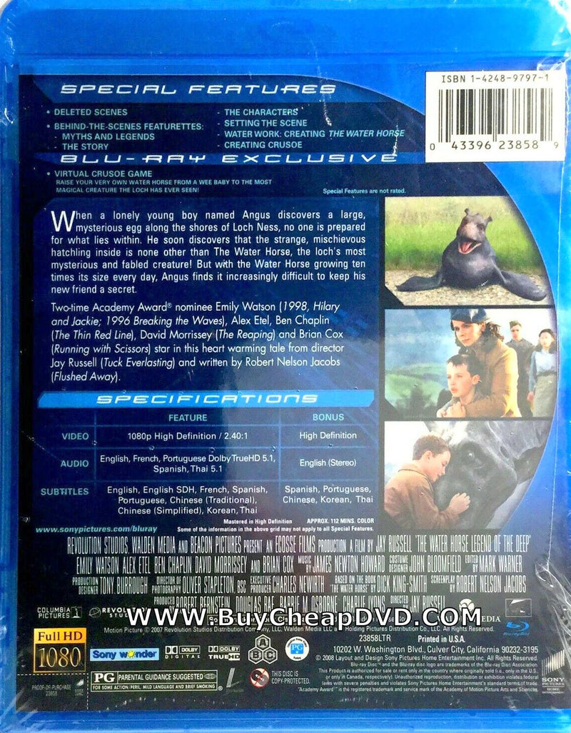 The Water Horse: Legend of the Deep Blu-ray (Free Shipping)